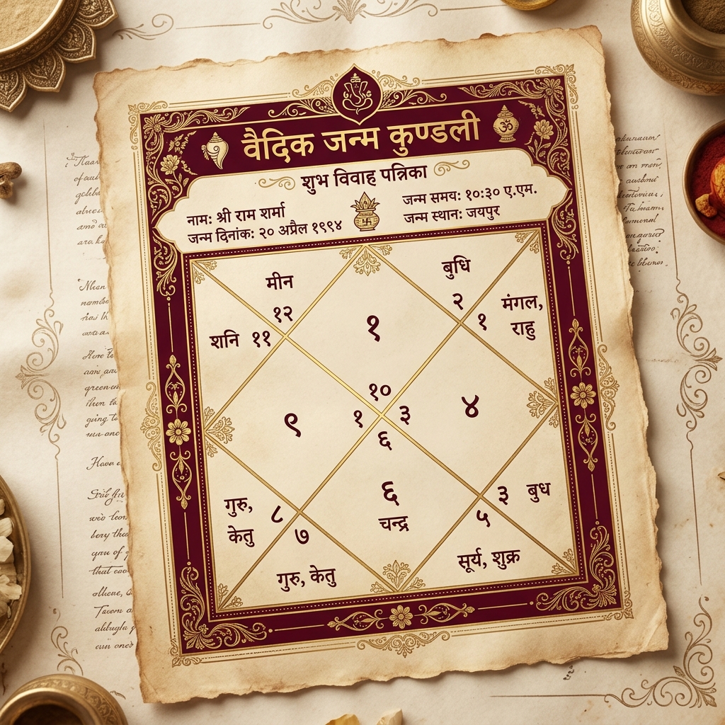 Vedic Guna Milan Kundli Chart